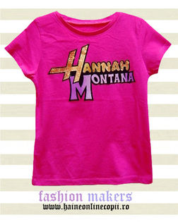 Tricou fete Hannah Montana - Tricouri Disney