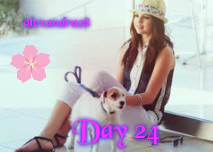 ♫..DAY 24..♫ 13.04.2013 with Selly - 00-100 de zile cu Martina Stoessel si Selena Gomez
