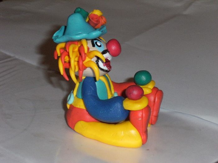 clown polimer clay