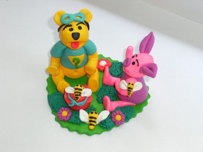 winnie si purcelus fimo 003 - Fimo