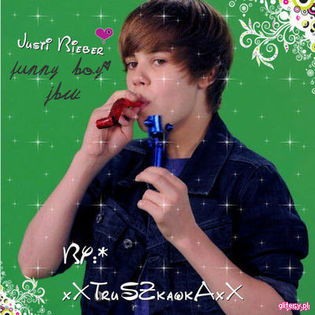  - Poze glitter cu Justin Bieber