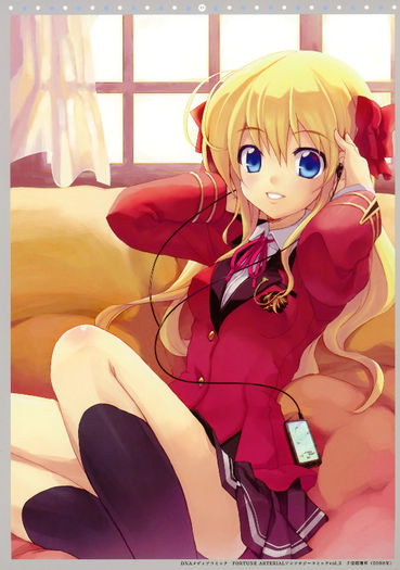 yande.re 130222 fortune_arterial headphones minamura_halki seifuku sendou_erika twinklesnows - Sendou Erika