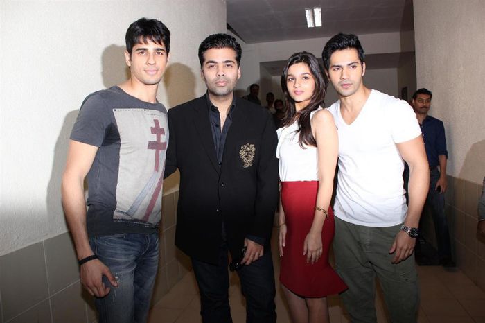 Karan-Johar-Varun-Dhawan-Alia-Bhatt-Siddharth-Malhotra-at-music-launch-of-STUDENT-OF-THE-YEAR