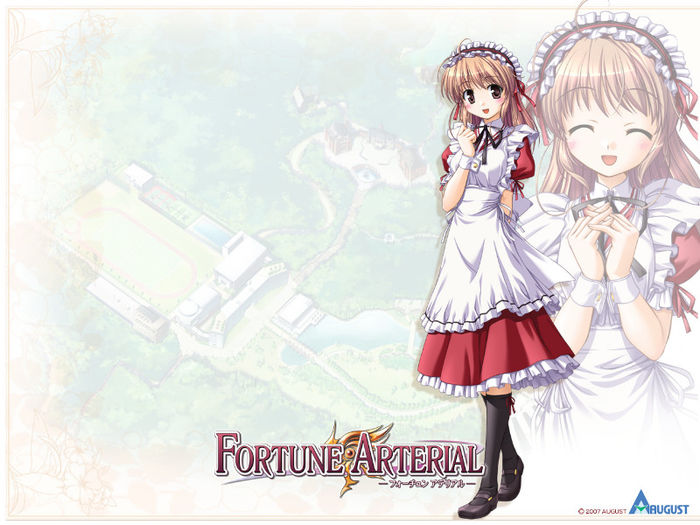 yande.re 8256 bekkankou fortune_arterial maid wallpaper yuuki_haruna - Yuuki Haruna