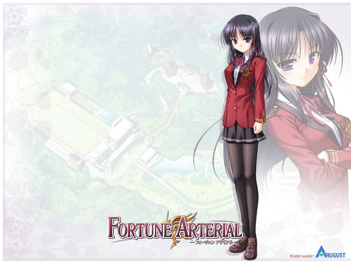 yande.re 8249 bekkankou fortune_arterial kuze_kiriha pantyhose seifuku wallpaper - Kuze Kiriha