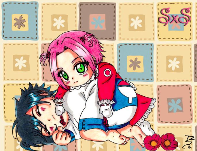 sasusaku_babies_by_seiroth-d53ks2c