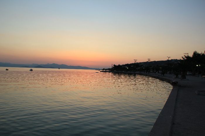 Concediu Grecia 2011; Apus la mare
