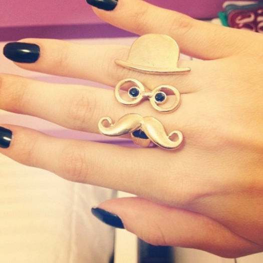 accessories-fashion-mustache-rings-Favim.com-540956 - club accessories tumblr