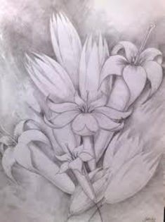 images - Desene in creion cu flori