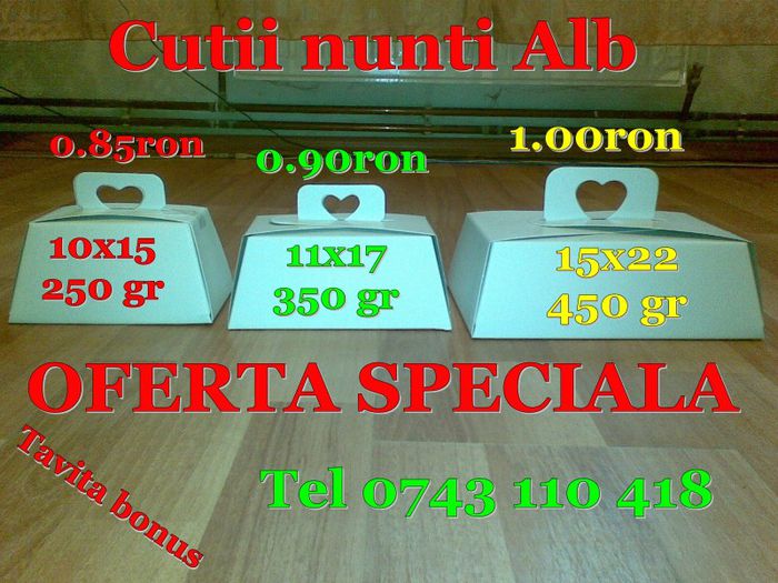 cutii nunti alb oferta - NUNTA CUTII NUNTI SUPER OFERTA