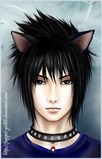 Neko_Sasuke_by_Puppet_Girl86 - Sasuke Uchiha