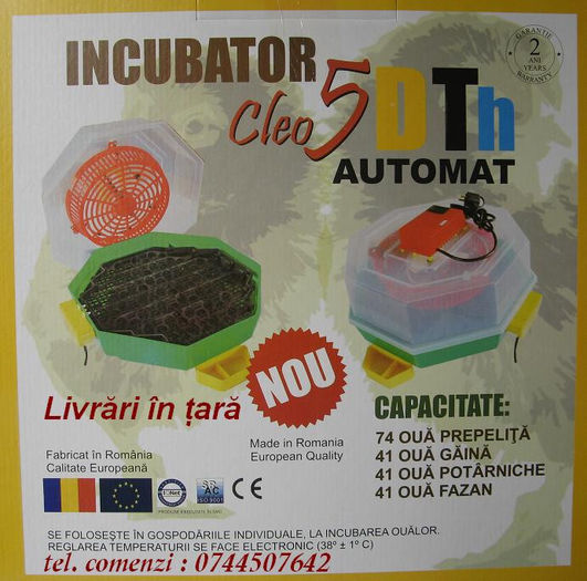 automat incubator oua; incubatoare oua Cleo www.electrounivers.com
