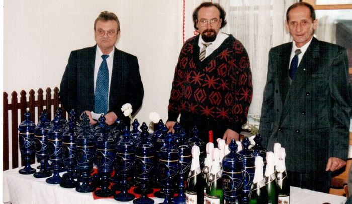 FESTIVITATE JUDETUL MURES 1992,; de la stinga la dreapta:GAL GAVRIL,FEIER HOREA si KATO WILHELM
