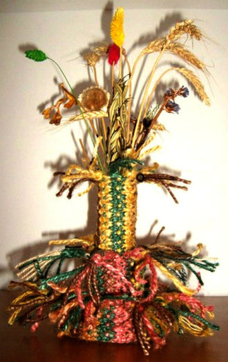 Cosulet ,, Copacel,, - Decoratiuni din sfoara-Decorazioni di corda