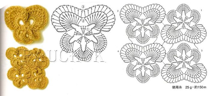 F6 - IDEI flori crosetate