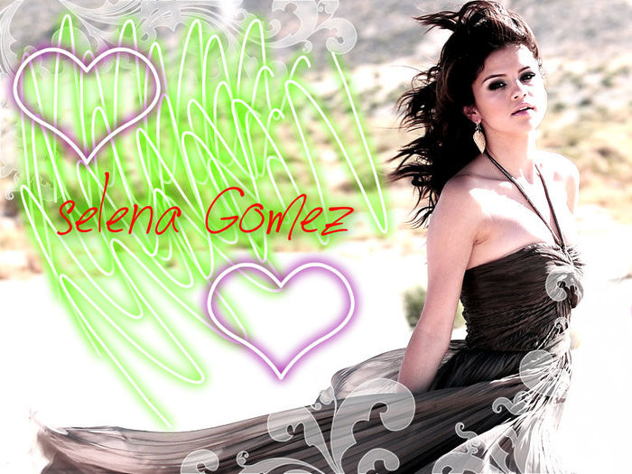 Selena Gomez - Imagini facute cu Pizap