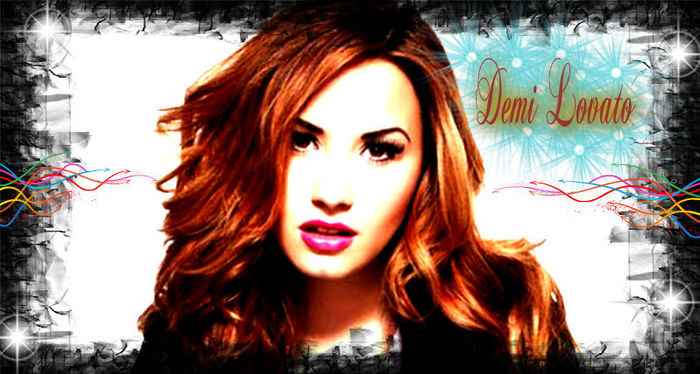 Demi Lovato - Imagini facute cu Pizap