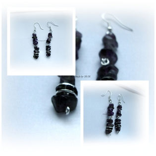 cercei ametist C184; -CERCEI CU CIPSURI AMETIST SI RINESTONE NEGRE
-LUNGIME 6,5 CM
-PRET 14 LEI
