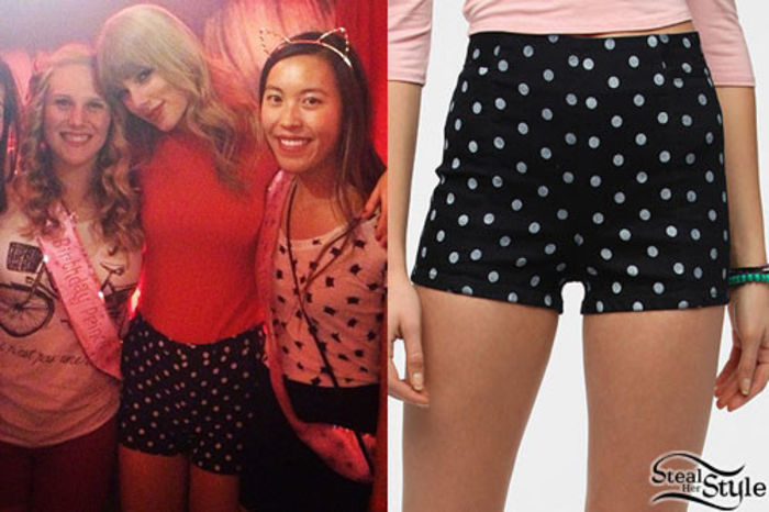 taylorswiftpolkadotshorts - Hainele vedetelor