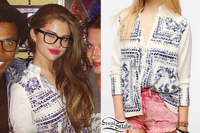 selenagomezbandanashirt - Hainele vedetelor