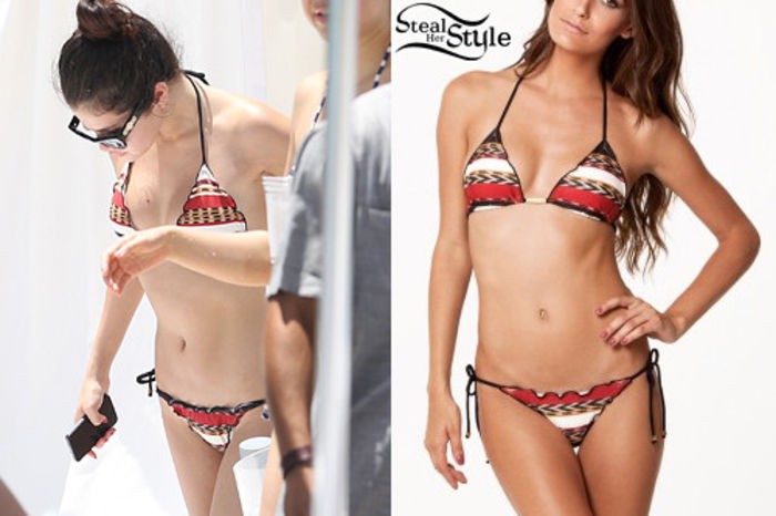 selenagomeztribalprintbikini