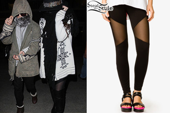 selenagomezmeshpanelleggings