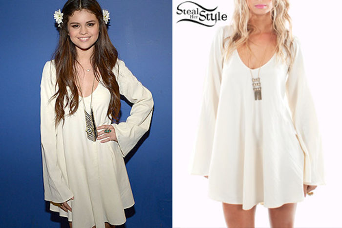 selenagomezwhitedress - selena gomez-imbracaminte