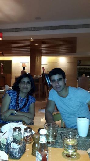 Gautam Rode with His sister