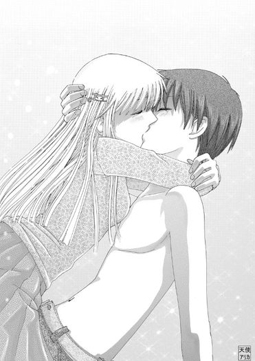 Kyo_X_Tohru_kiss_by_angelskully - Fruits Basket