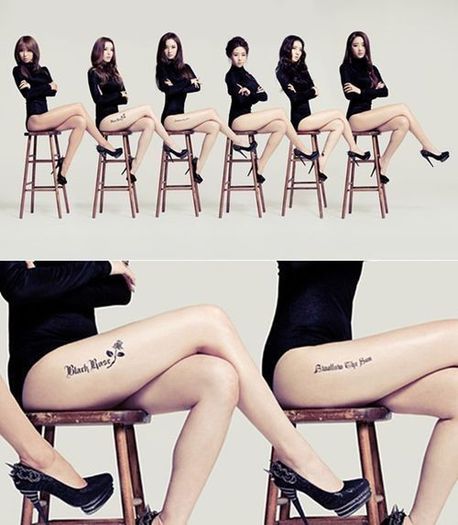78570-dal-shabet-releases-shocking-tattoo-teaser-photo-for-be-ambitious - Dal Shabet