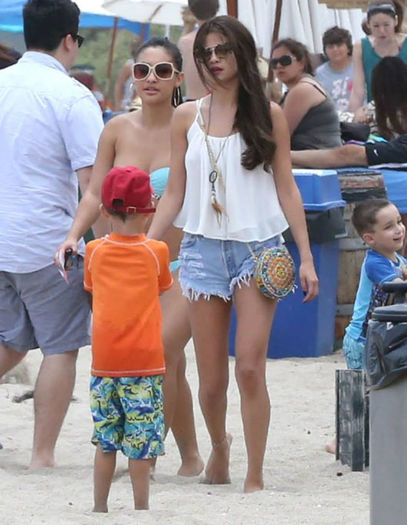 2 - Selena and Francia Raisa at beach in Malibu