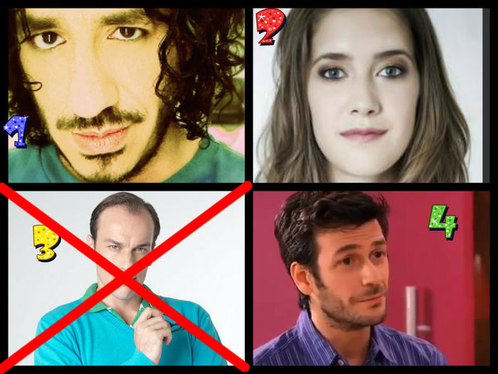 1.Beto 2.Angie. 4.Pablo - e------------Eliminati 2------------e