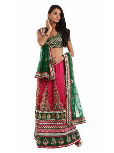 FNF-Pink-Lehenga-Choli_1dbe90c02997a4584fa6211c3f450fca_images_1080_1440_mini - Lehenga Choli