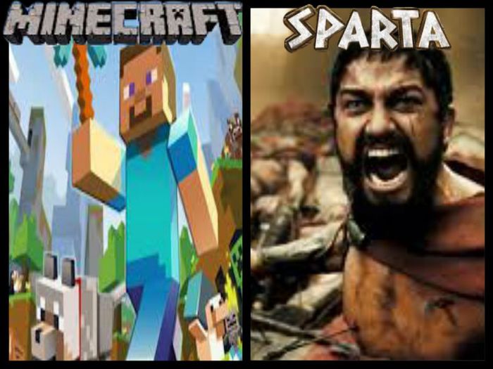 MINECRAFT VS SPARTA