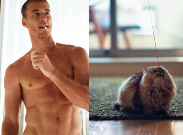 18 - Hot Guys and Cats Striking