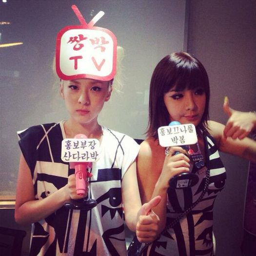 dara and bom - 2NE1 Falling in love