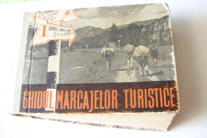 PRIMUL MEU GHID DE BUZUNAR AL MARCAJELOR TURISTICE ,CUMPARAT IN 07 AUG.1961 DIN BRASOV - N. CODREA . - In Apuseni cu mocanita din Poieni spre Vladeasa