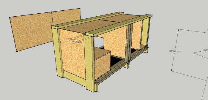 cusca iepuri 1500 x 600 x 600