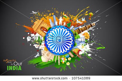 stock-vector-illustration-of-monument-and-dancer-showing-colorful-culture-of-india-107541089