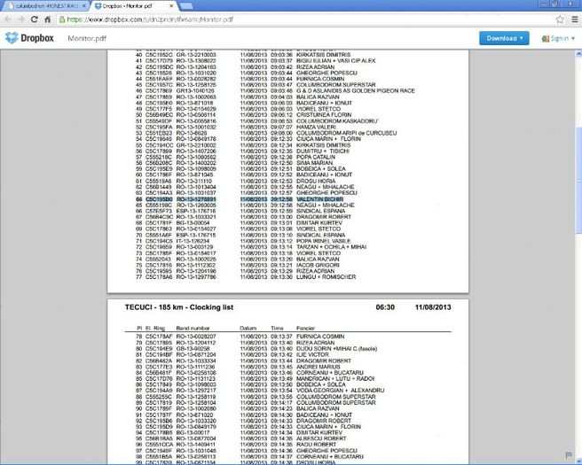 Honest, 2. Tecuci, 185 Km, Loc 64; RO-13-1276891
