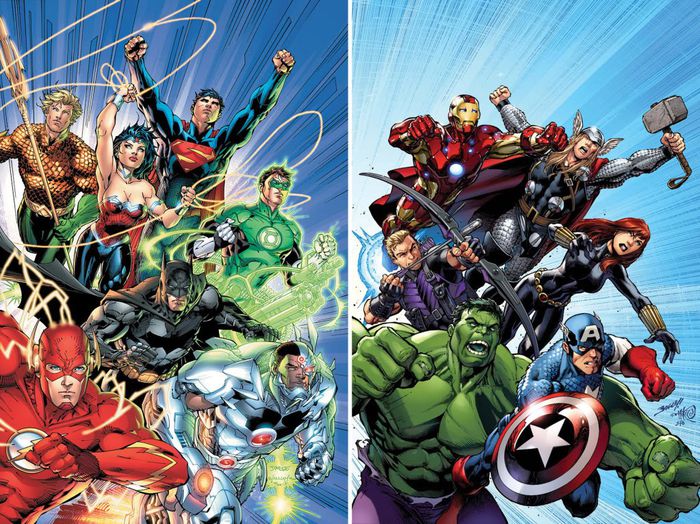 Justice%2BLeague%2BAvengers - marvel and dc