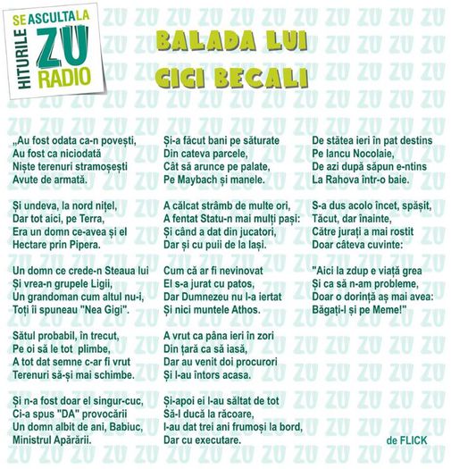 balada lui gigi - z BANCURI SI GLUME