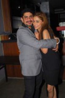 thumb_Rajan-Sara Khan at Rajan Shahi_s Bash in Mumbai on 30th July 2013