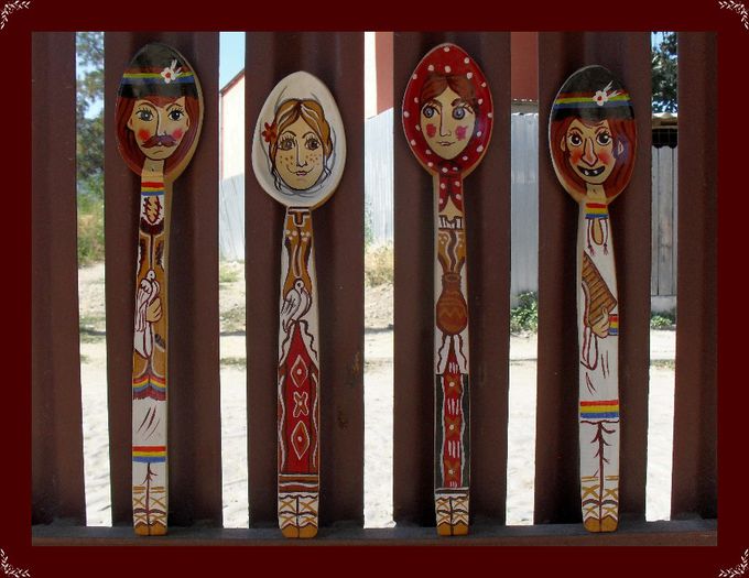 SDC15386 - LINGURI DE LEMN PICTATE MANUAL - tel 0771503314