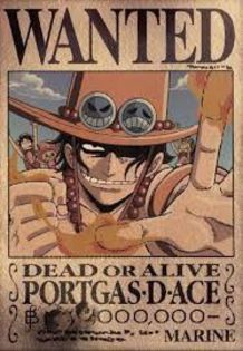 wanted portgas-d-ace 600.000.000 - One piece wanted