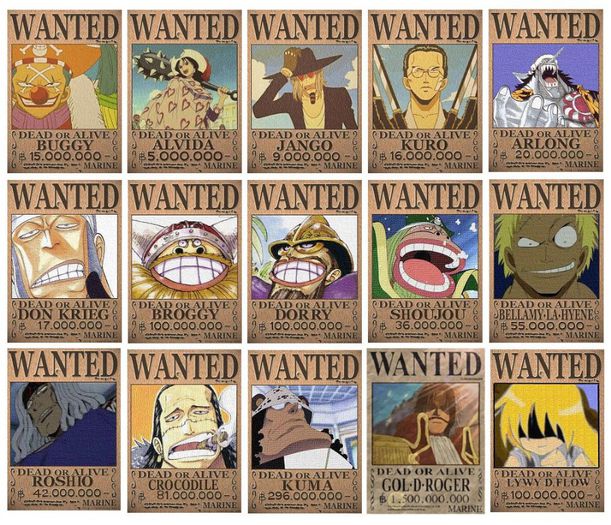  - One piece wanted