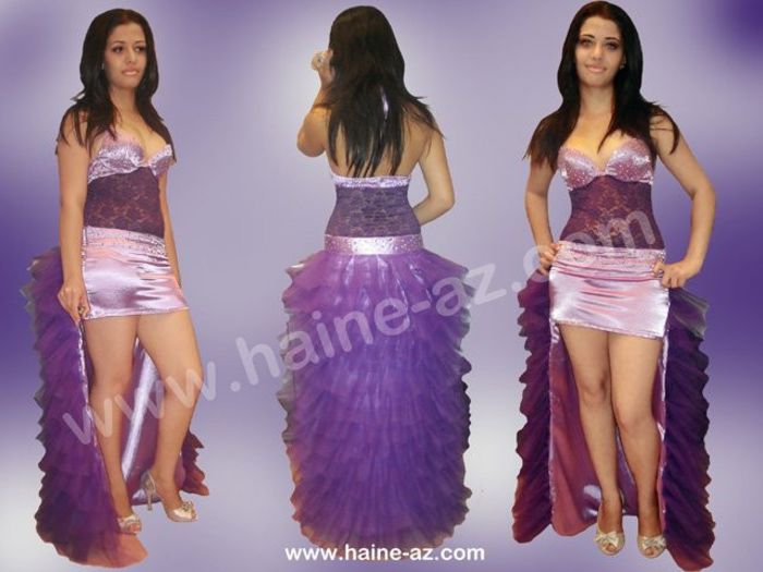 Rochie scurta cu trena - light purple