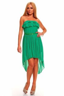 rochie-de-ocazie-din-voal-de-culoare-verde-577888 - rochii