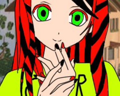 Emily cu Chris in curtea noi lor case.