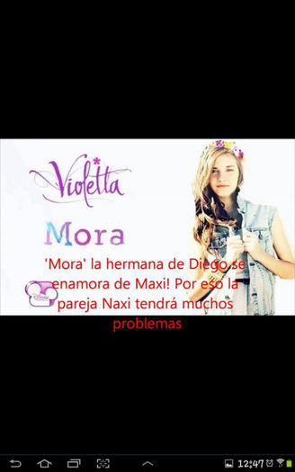 mora - Personaje noi in Violetta